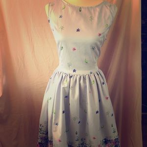 Lavender floral dress